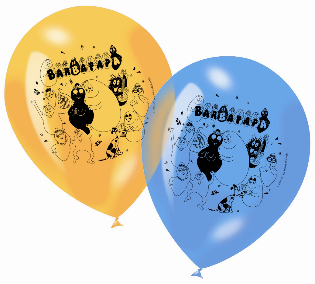 6 Ballons Imprimes Barbapapa Moncostume Ch