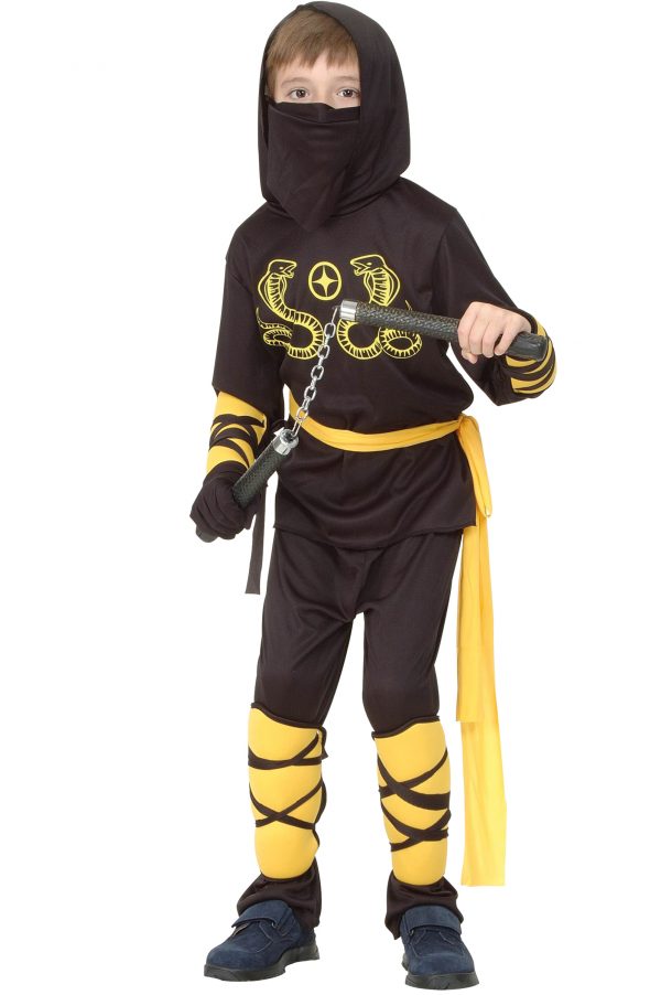 D Guisement Ninja Noir Et Jaune Gar On Moncostume Ch