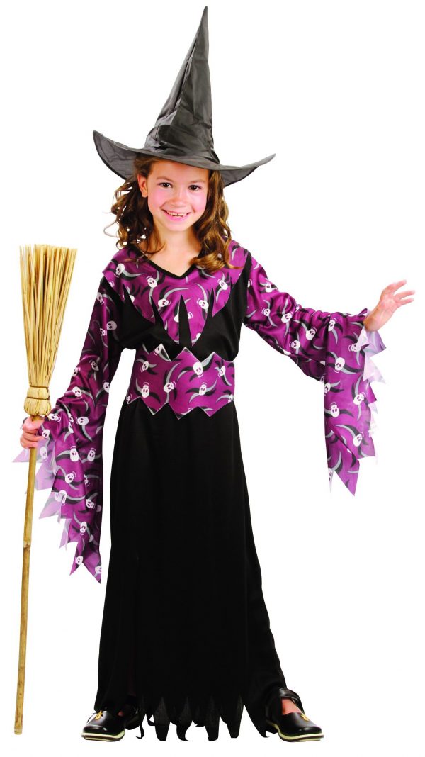 CHICTRY Déguisement Halloween Sorcière Pour Bébé Fille - Barboteuse Pailletée Et Bandeau Plumes - Taille 3 Mois à 4 Ans
