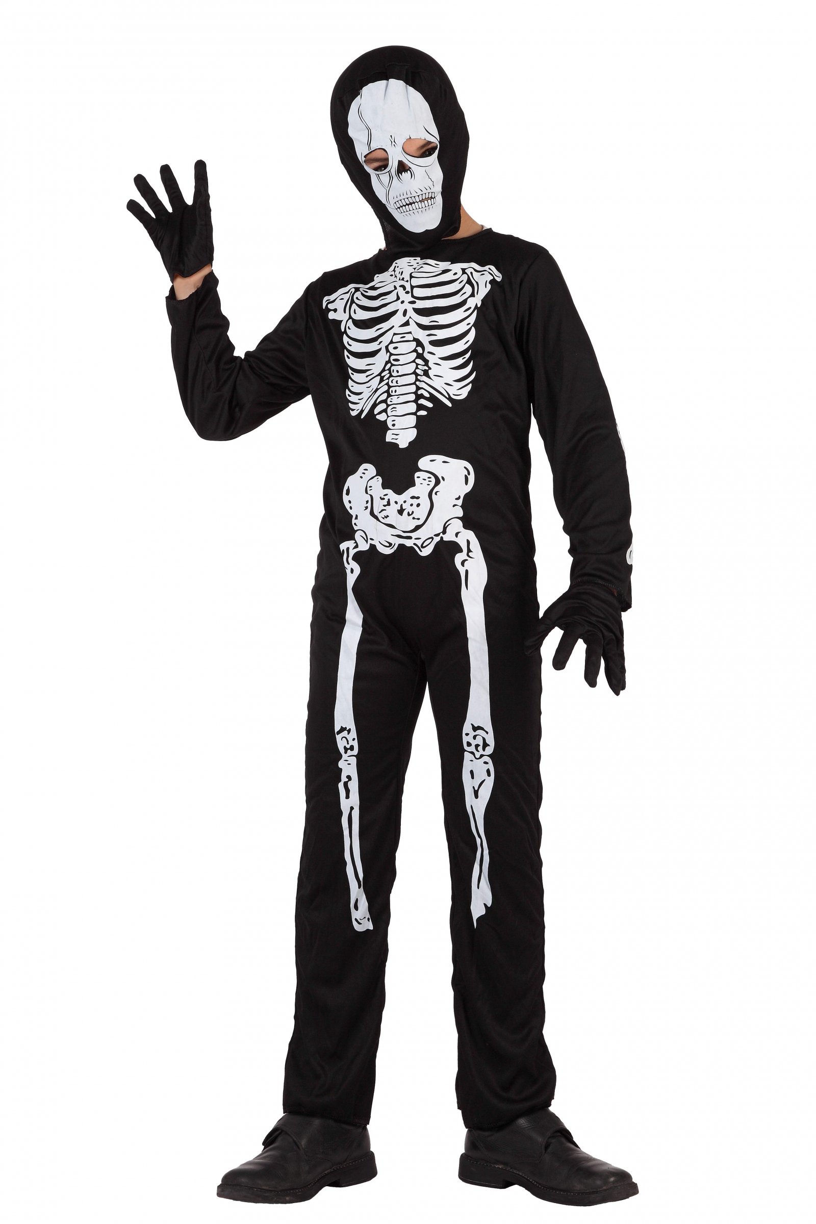 Costume De Squelette En T-shirt Pour Halloween Et Carnaval - Unisexe (hommes, Femmes, Enfants) - Léger Et Facile à Porter