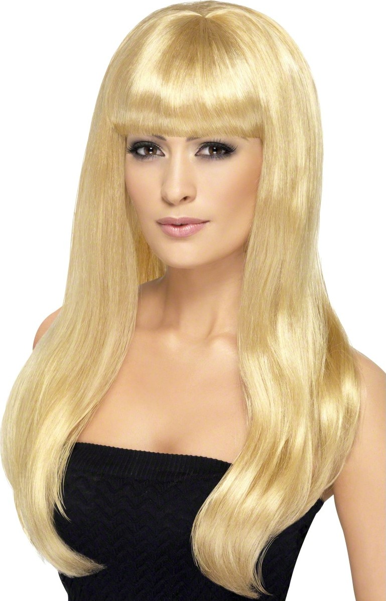 perruque longue blonde