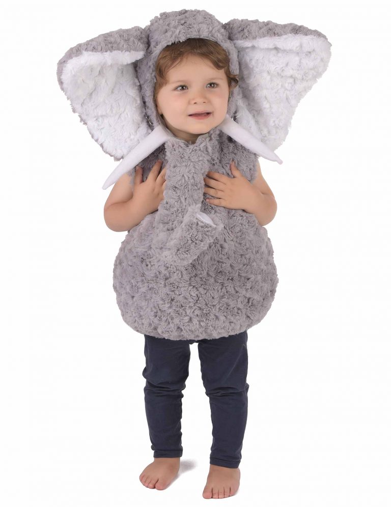 Bonnet Déguisement éléphant Pour Garçon - Taille Unique - Gris Acrylique - Occasion